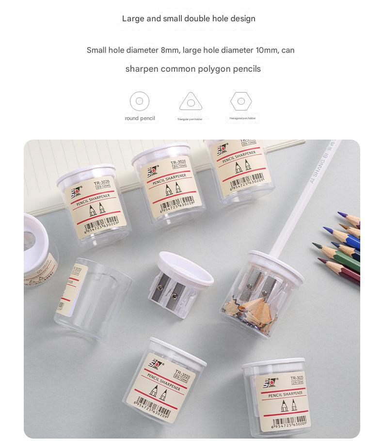 Transparent body of the pencil sharpener