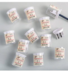 Durable plastic construction of pencil sharpener