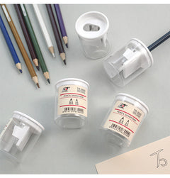 Lightweight manual pencil sharpener on desk