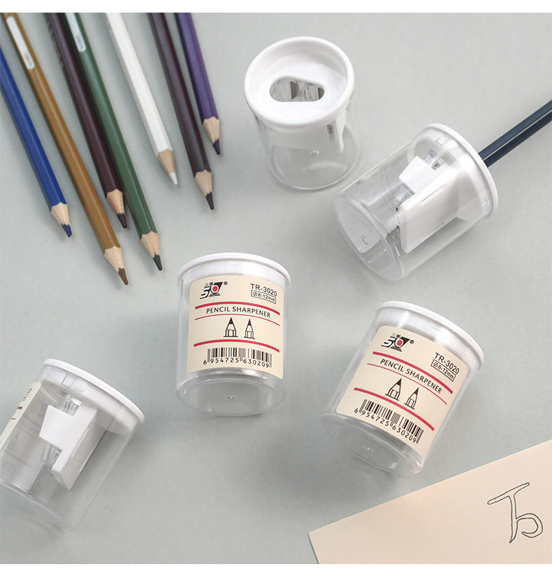 Lightweight manual pencil sharpener on desk