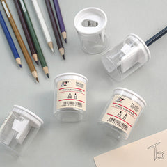 Durable plastic construction of pencil sharpener