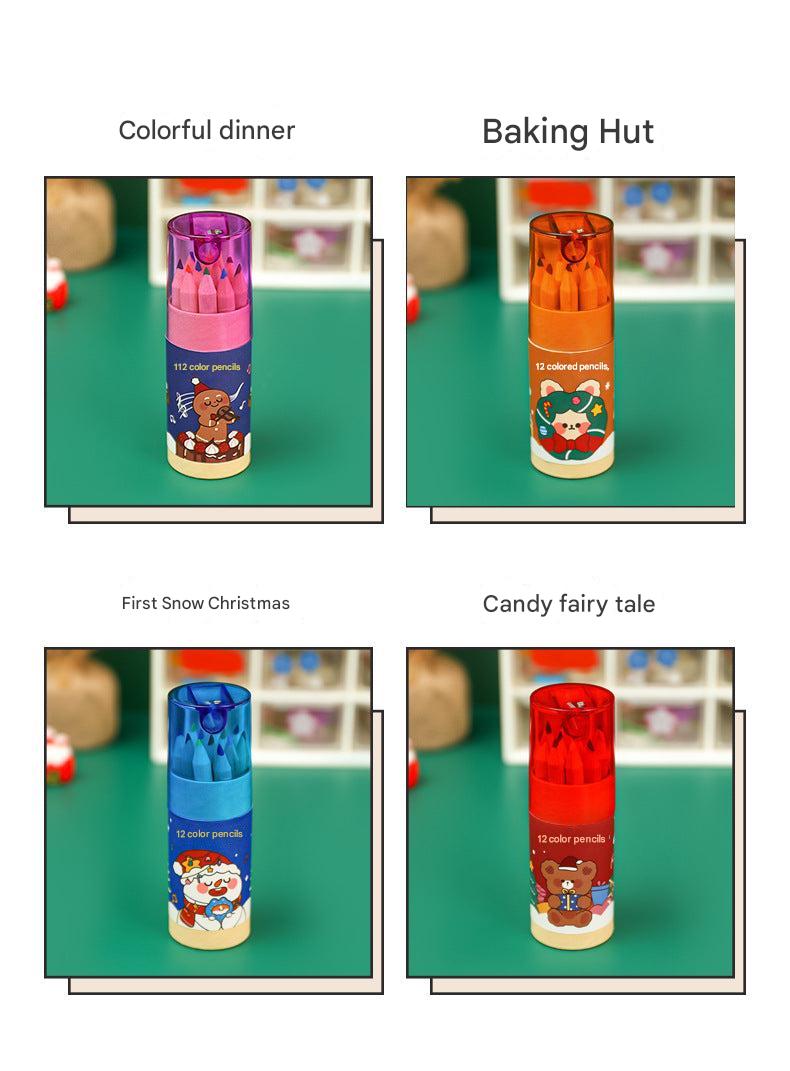 Festive Colour Pencil Assortment in Cylinder - Image 3