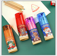 Festive Colour Pencil Assortment in Cylinder - Image 3