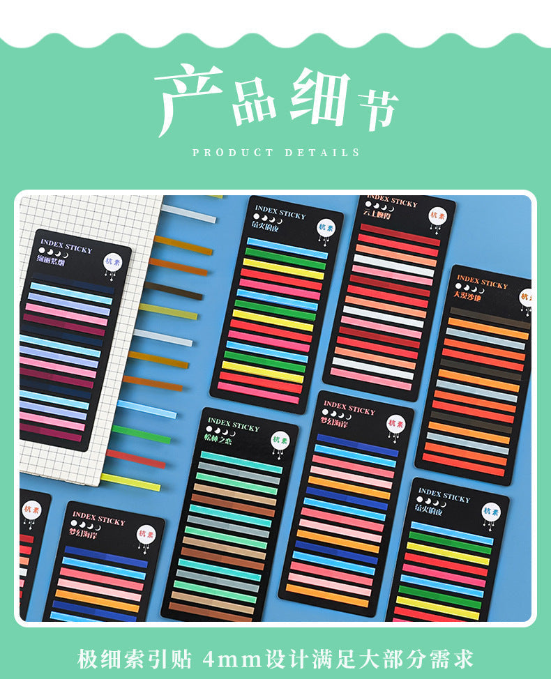 Creative organisation with multicoloured sticky notes