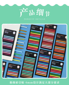 Creative organisation with multicoloured sticky notes