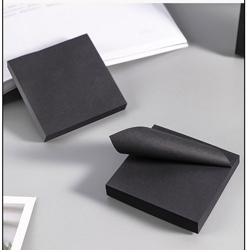 Elegant black sticky note pad