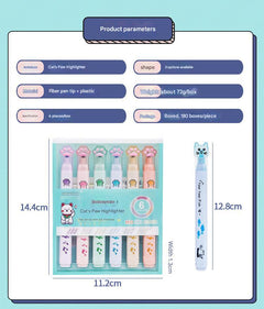Cute Cat Paw Highlighters on a Desk - Image 10