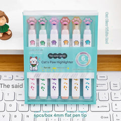 View of Cat Paw Highlighters with Assorted Colours - Image 7