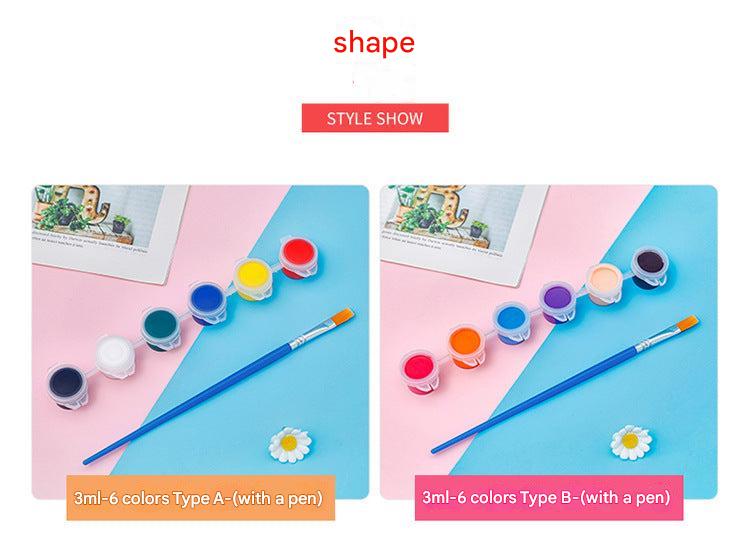 Close-up of vibrant acrylic paint tubes