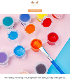 Art supplies set displayed on a table