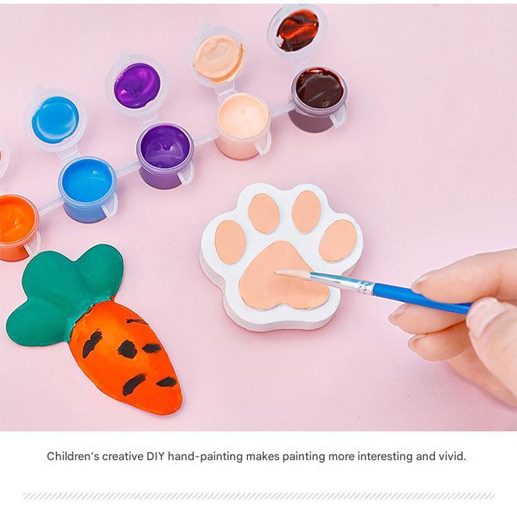 Assorted acrylic colours for crafting