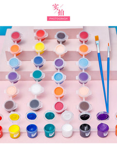 Artists using acrylic paint for DIY projects