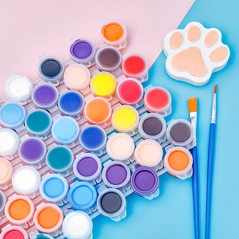 Art supplies set displayed on a table
