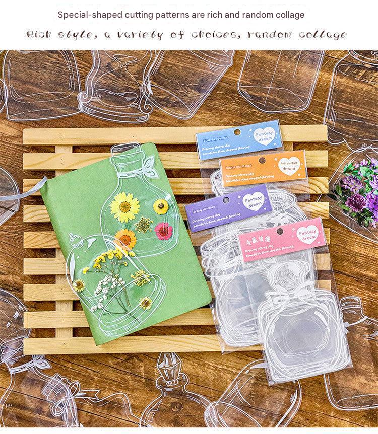 Creative bookmarks made with stickers