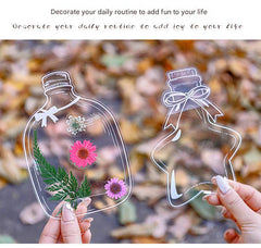 Set of colourful DIY plant stickers