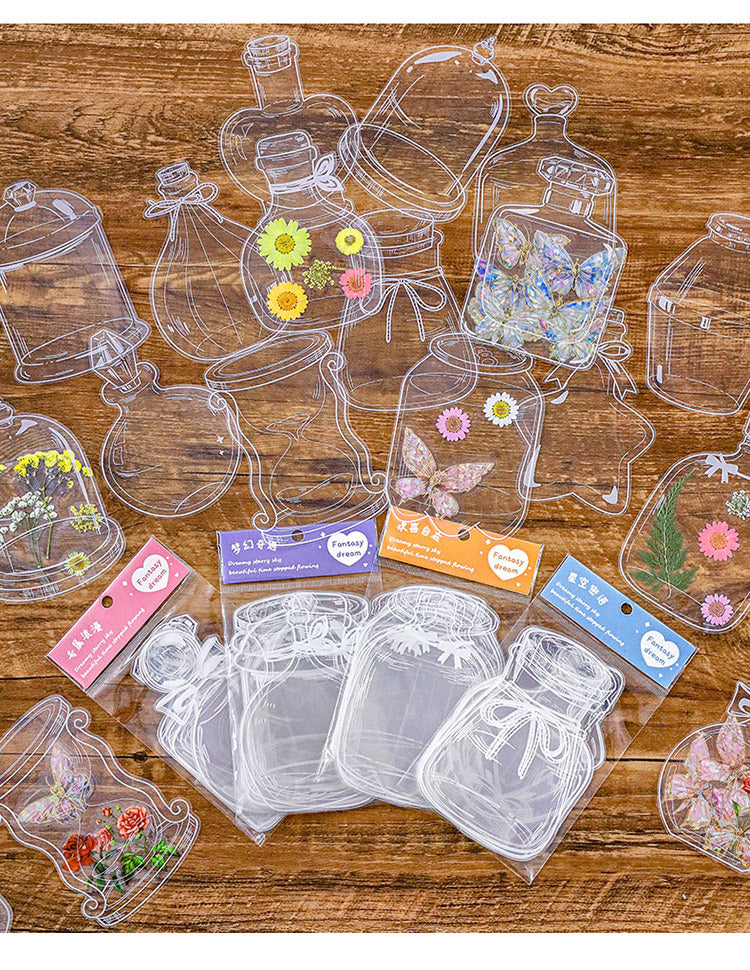 Creative bookmarks made with stickers