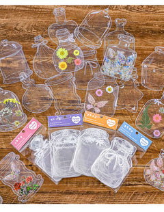 Creative bookmarks made with stickers