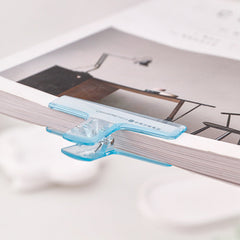 Transparent document holder showing papers secured