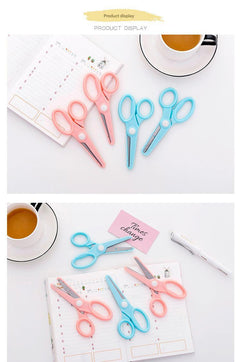 Kid-friendly pink scissors for crafts