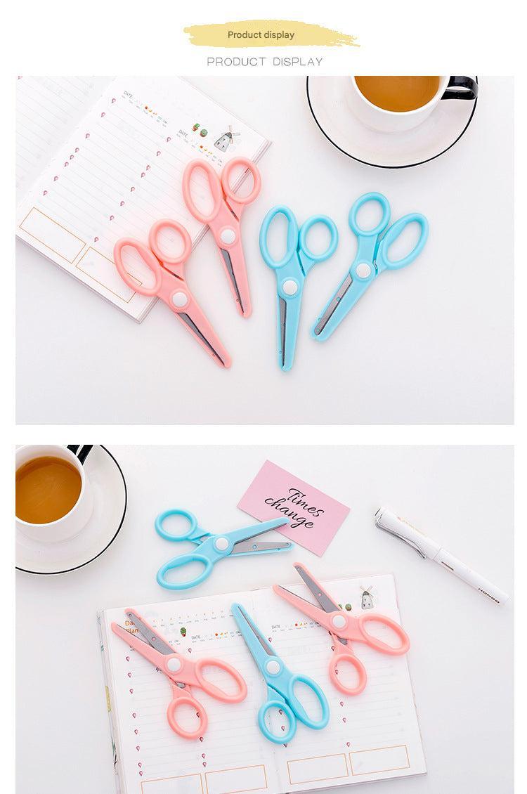 Kid-friendly pink scissors for crafts