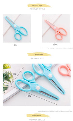 Round tip safety scissors for kids crafts