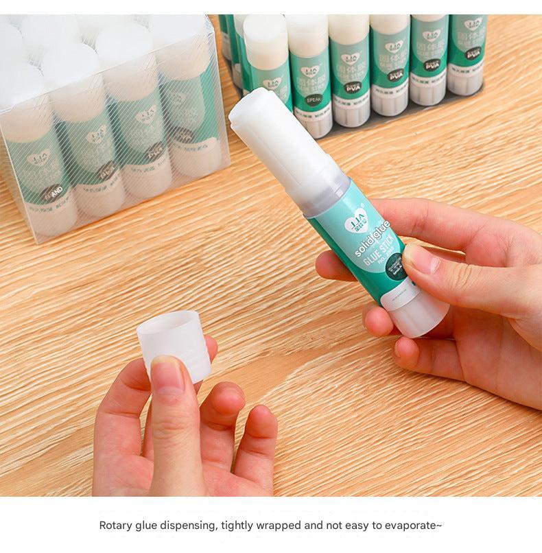 close-up image of non-toxic solid glue stick