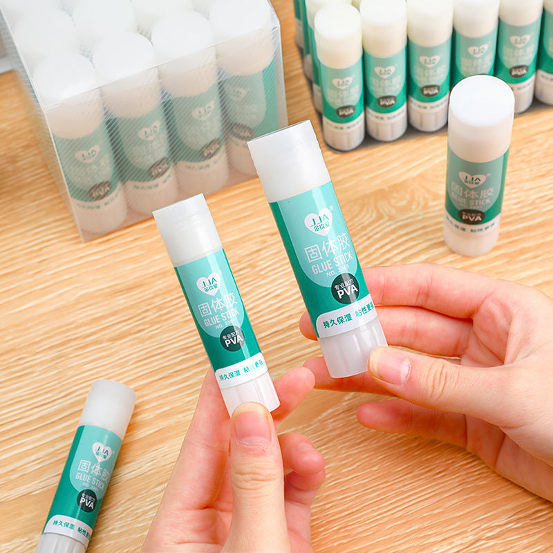 close-up image of non-toxic solid glue stick