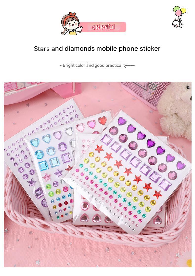 Sparkling Star Crystal Diamond Stickers in assorted colours