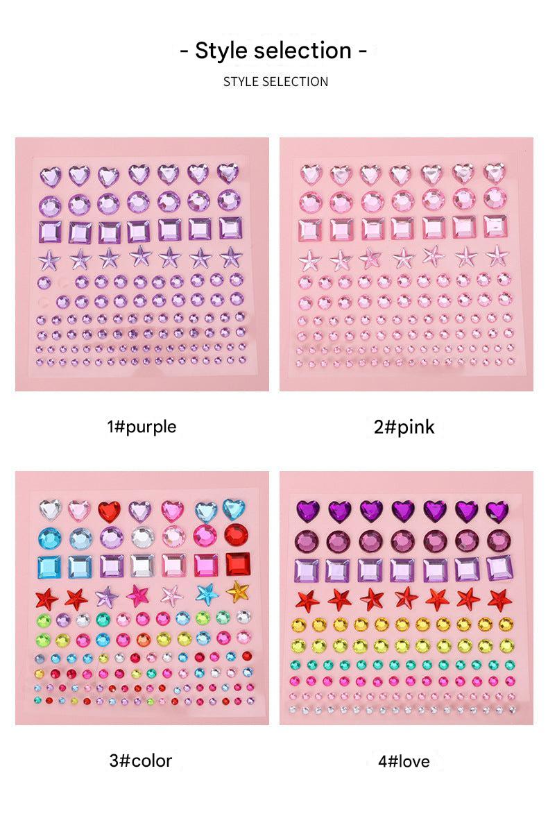 Multi-colored star stickers for crafting projects