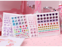 Adhesive crafting stickers shown on a project