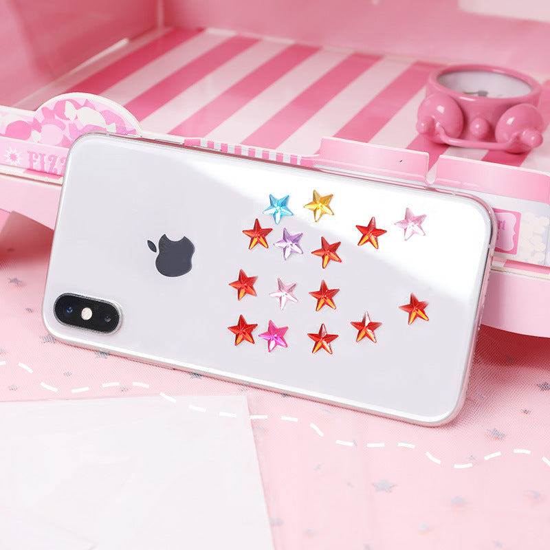 Multi-colored star stickers for crafting projects