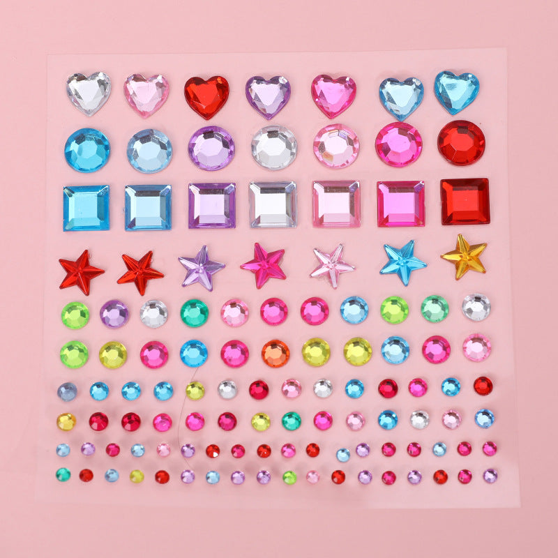 Adhesive crafting stickers shown on a project
