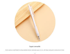 craft knife with push button features
