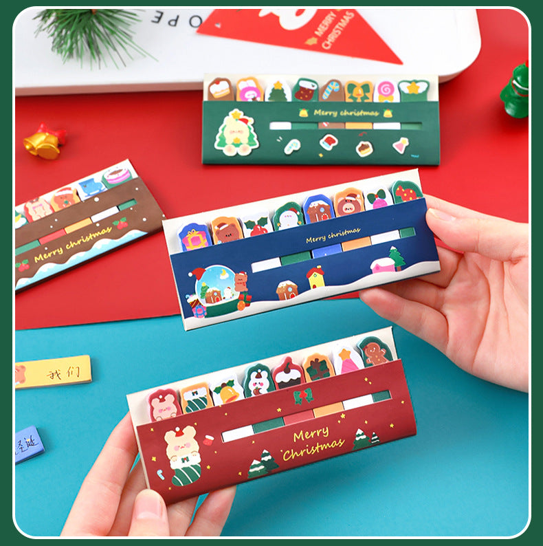 Packaged Christmas themed sticky notes