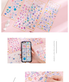Magical Crystal Sticker Set for scrapbooking