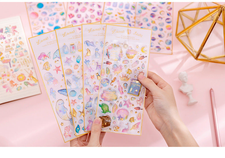 Children's creative stickering activities