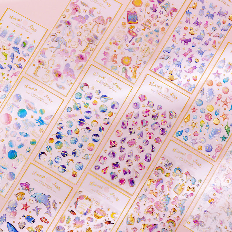 3D stickers for DIY crafts with whimsical designs