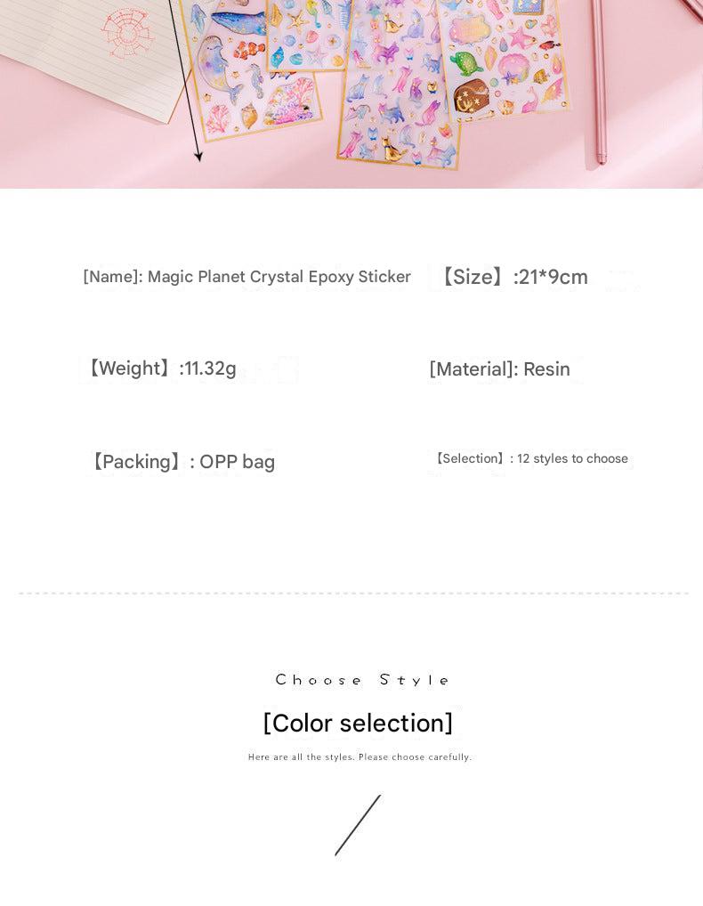 Personalised journal with unique stickers