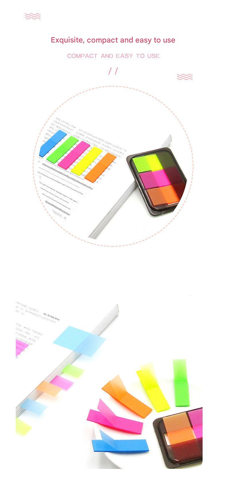 Vibrant sticky note pads arrangement