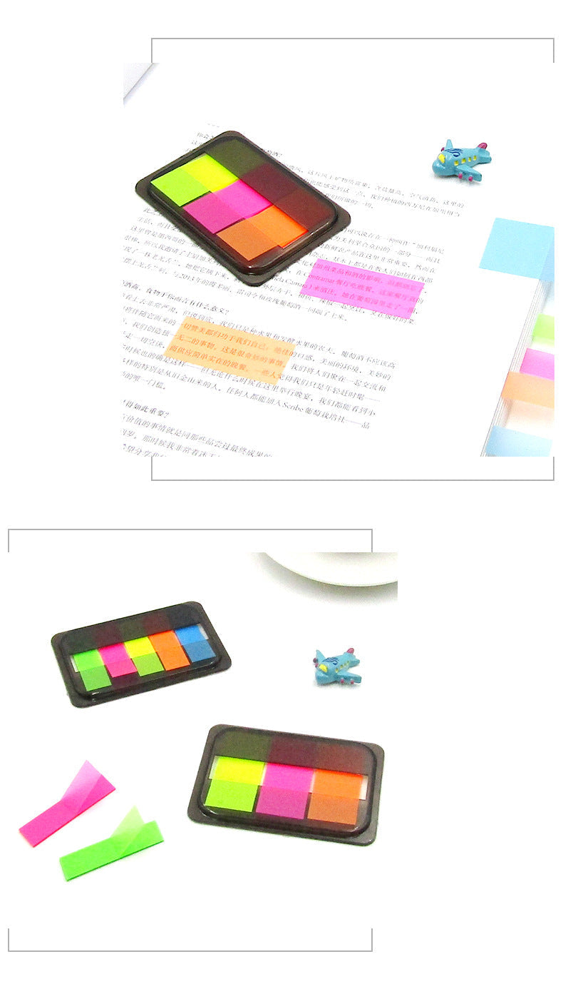 Multi-colour adhesive index tabs display