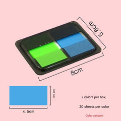 Top view of assorted sticky notes