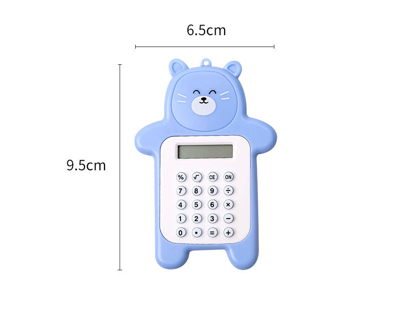 Cute Bear Mini Calculator with easy display