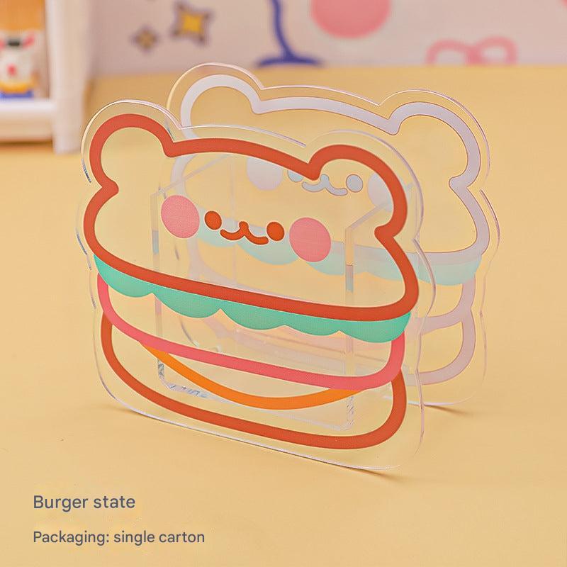 High-quality acrylic organiser with bear characters