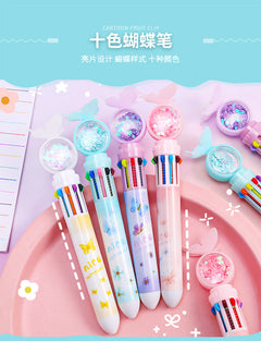 Retractable multicolor pen first colour variation
