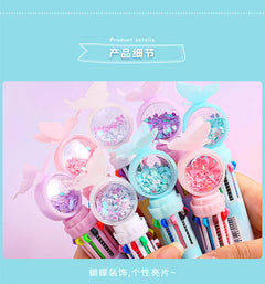 Collection of multicolor Butterfly Ballpoint Pens