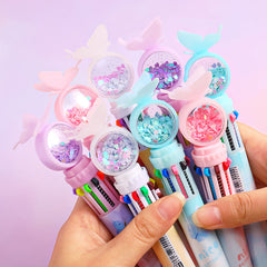 Collection of multicolor Butterfly Ballpoint Pens