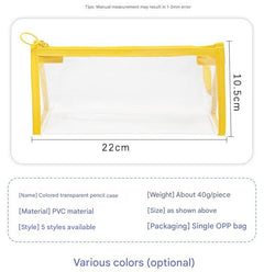 Close-up of vibrant PVC storage pouch