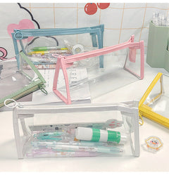 Various colour options of transparent bags