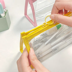 Lightweight transparent makeup bag