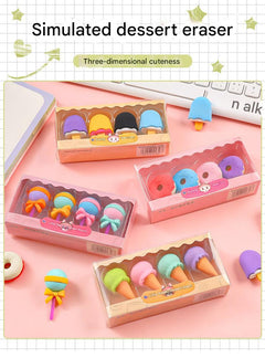 fun dessert erasers on desk image 10
